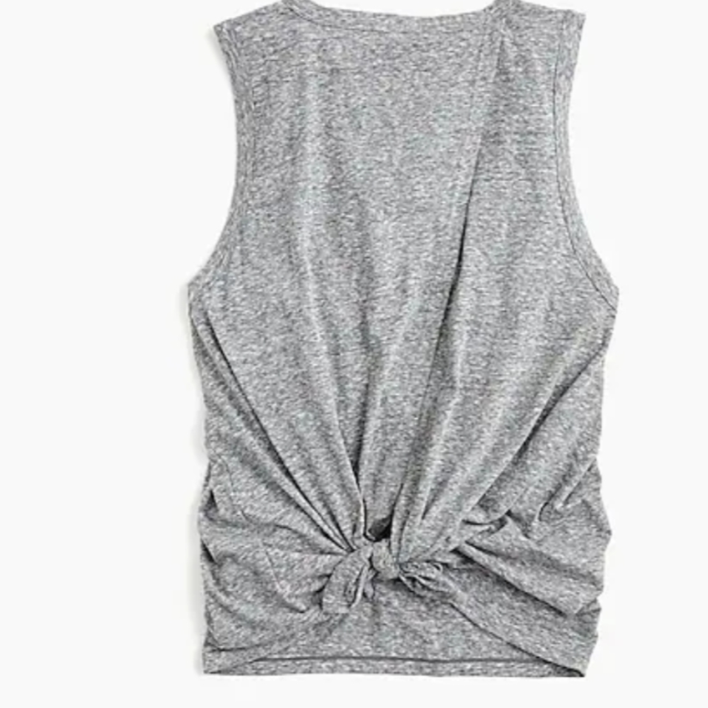 J. Crew gray tieback tank